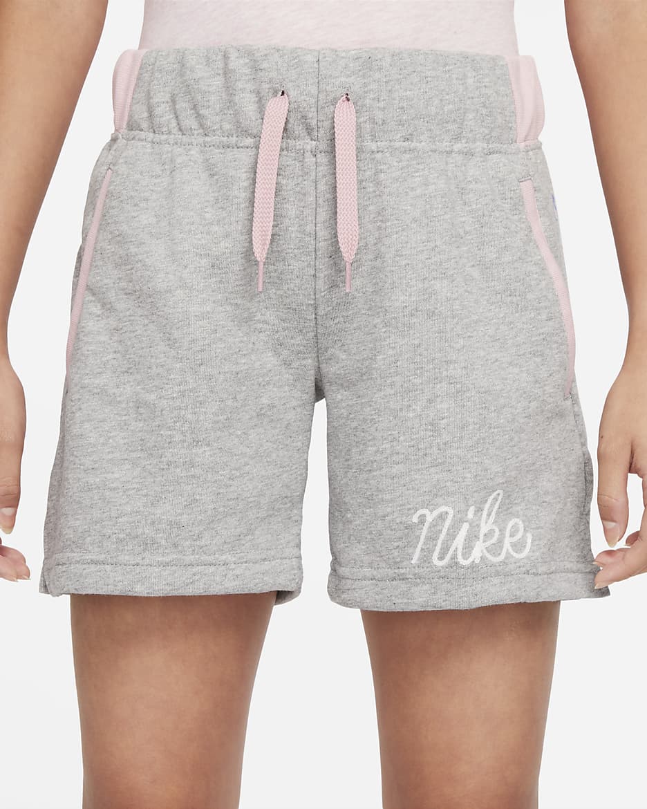 Shorts de French Terry para nina talla grande Nike Sportswear Club